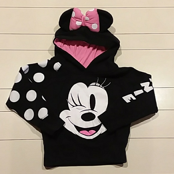 minnie mouse hoodie with ears toddler